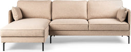 Furntastik 3 zits bank CL links, stof Danny, D460 beige