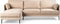 Furntastik 3 zits bank CL links, stof Danny, D460 beige