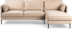 Furntastik 3 zits bank CL rechts, stof Danny, D460 beige