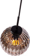Furntastik Abbasanta Hanglamp, 4-lichts, smoke glas