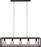 Furntastik Alberobello Hanglamp, 5-lichts, zwart