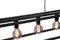 Furntastik Alghero Hanglamp, 7-lichts, zwart