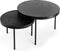 Furntastik Amora Salontafel rond, set van 2, zwart