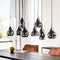 Furntastik Aquileia Hanglamp, 8-lichts, smoke glas