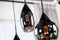 Furntastik Arona Hanglamp, 5-lichts, smoke glas