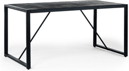 Furntastik Braga Eetkamertafel, 160x90 cm, zwart