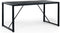 Furntastik Braga Eetkamertafel, 160x90 cm, zwart
