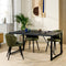 Furntastik Braga Eetkamertafel, 160x90 cm, zwart