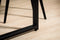 Furntastik Braga Eetkamertafel, 160x90 cm, zwart