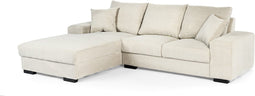 Furntastik Casamari 3 zits bank CL links, stof RIB, naturel