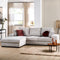 Furntastik Casamari 3 zits bank CL links, stof RIB, naturel