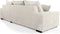 Furntastik Caserta 3 zits bank CL rechts, stof RIB, naturel