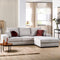 Furntastik Caserta 3 zits bank CL rechts, stof RIB, naturel