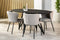 Furntastik Eetkamertafel Girona, 160x90 cm, zwart