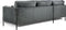 Furntastik Este 3 zits bank CL links, stof Fashion Velvet, donkergrijs