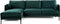 Furntastik Etna 3 zits bank CL links, stof Fashion Velvet, groen