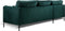 Furntastik Etna 3 zits bank CL links, stof Fashion Velvet, groen