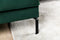Furntastik Etna 3 zits bank CL links, stof Fashion Velvet, groen