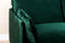 Furntastik Ferrara 3 zits bank CL rechts, stof Fashion Velvet, groen