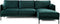 Furntastik Ferrara 3 zits bank CL rechts, stof Fashion Velvet, groen