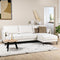 Furntastik Florence 3 zits bank CL rechts, stof Heaven, naturel