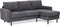 Furntastik Foggia 3 zits bank CL L+R, stof RIB, antraciet