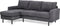Furntastik Foggia 3 zits bank CL L+R, stof RIB, antraciet