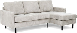 Furntastik Forli 3 zits bank CL L+R, stof RIB, naturel