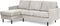 Furntastik Forli 3 zits bank CL L+R, stof RIB, naturel