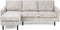Furntastik Forli 3 zits bank CL L+R, stof RIB, naturel