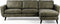 Furntastik Formia 3 zits bank CL L+R, stof Savannah, groen