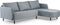 Furntastik Grado 3 zits bank CL L+R, stof Urban, beige