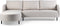 Furntastik Grosseto 3 zits bank CL L+R, stof Urban, grijs