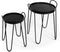 Furntastik Guarda Salontafel, set van 2, zwart