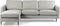Furntastik Gubbio 3 zits bank CL L+R, stof Woven, beige