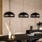 Furntastik Hanglamp, 3-lichts, H340 zwart