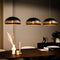 Furntastik Hanglamp, 3-lichts, H340 zwart