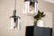 Furntastik Hanglamp, 5-lichts, H340 smoke glas