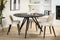 Furntastik Maia Eetkamertafel rond, 130 cm, zwart