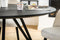 Furntastik Maia Eetkamertafel rond, 130 cm, zwart