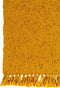 Furntastik Oeiras Plaid, 130x170 cm, mosterd