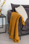 Furntastik Oeiras Plaid, 130x170 cm, mosterd