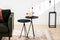Furntastik Ravello Salontafelset rond van 2, Lava, zwart