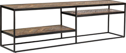 Furntastik Revello Tv Unit, Brown Cuban, bruin