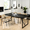 Furntastik Sirmione Eetkamertafel, 160x90, zwart