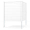 Coast Schermhek - Tuinomheining - 2-delig - 123 x 123 cm - Wit Zwart