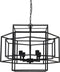 Light & Living Hanglamp 4L 69x64x56 cm DALISIA mat zwart