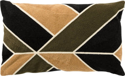 Dutch Decor DAN - Kussenhoes Raven 30x50 cm - zwart - met rits