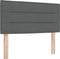 vidaXL - Hoofdbord - met - Lijnenontwerp - - - Donkergrijs - - - 80 - cm - - - Stof