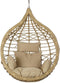 Hanging garden armchair DKD Home Decor Bruin 90 x 70 x 110 cm 100 x 70 x 125 cm Beige Synthetische rotan Aluminium Lichtbruin (1